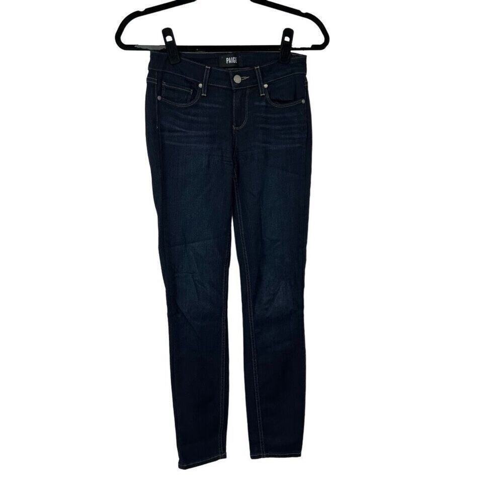Paige‎ Dark Dayton Blue Verdugo Ankle Jeans Sz 25 Womens